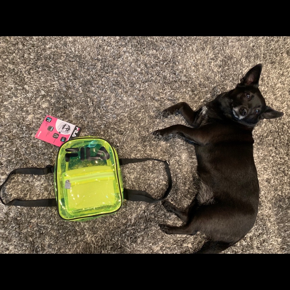 FILA NWT neon yellow Zoey backpack 🎒